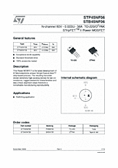 DataSheet STP45NF06 pdf